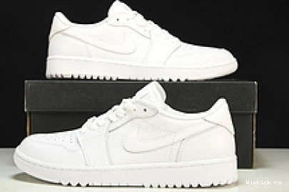 1 Triple Low Golf Jordan White Retro 0812